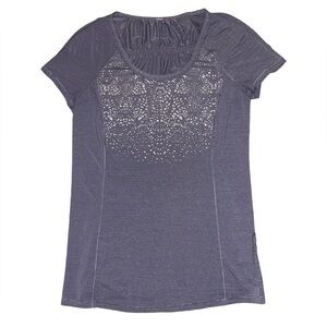 Lululemon Run: Short Sleeve Wild Tech in Heathered Fossil women’s size 6